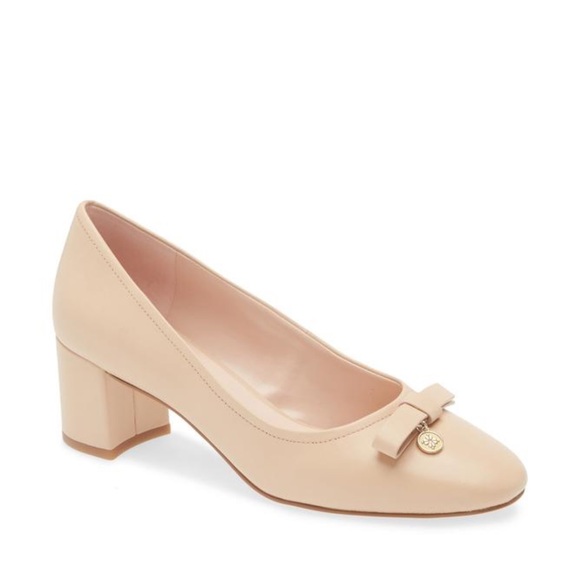 Kate Spade Peach Block Heel Pumps - Picture 2 of 5